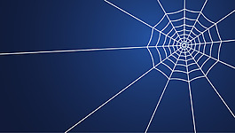 蜘蛛網藍底背景