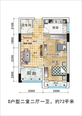 公寓户型图cdr格式