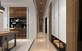 現代家居餐廳簡裝效果圖