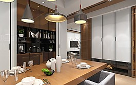 現(xiàn)代家居餐廳裝修效果圖