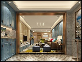 臺(tái)式家居客廳裝修效果圖
