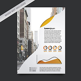 黄色白色信息图手册设计