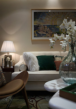 北歐客廳軟裝效果圖