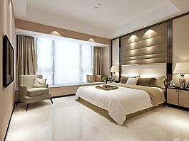 現(xiàn)代時(shí)尚臥室裝修效果圖