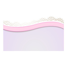 浪漫花纹粉色流线元素