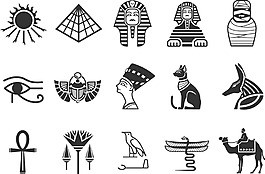 黑白埃及標志