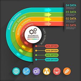 矢量创意信息图表EPS