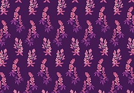 紫色浪漫唯美手繪花卉背景