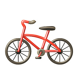 紅色自行車(chē)元素