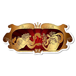 金色花紋元素