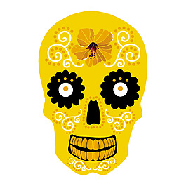 黃色骷髏頭元素