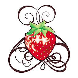 新鮮草莓元素