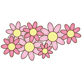 手绘花朵元素