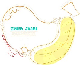 卡通香蕉水果素材設計