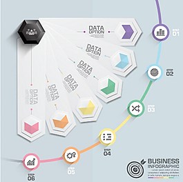 教育信息元素矢量图