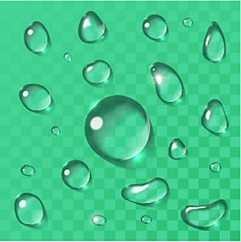 綠色格子與水滴圖片