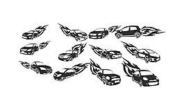 火焰汽車標(biāo)志圖片