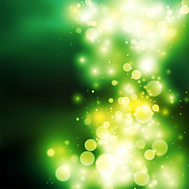 綠色光斑夢幻背景圖片