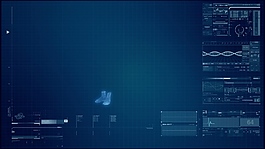 蓝色科技界面视频背景