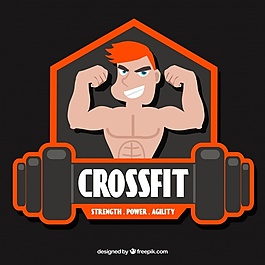 随着CrossFit的贴纸背景