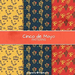 手绘Cinco de Mayo模式