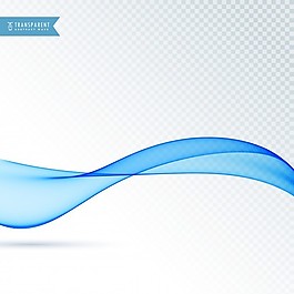 蓝色浮动抽象波