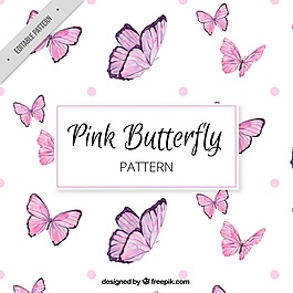 粉红色蝴蝶的大图案