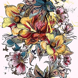 花卉圖案設(shè)計