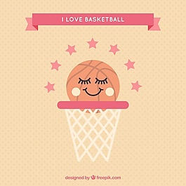 篮球可爱的篮球背景
