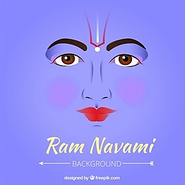 蓝色的RAM navami背景