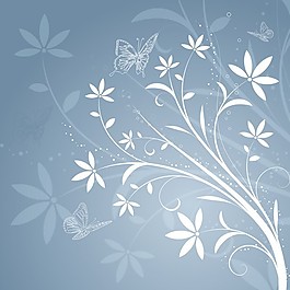 灰白色花卉背景