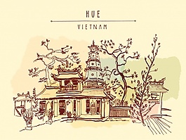 越南背景设计