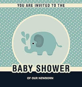 婴儿洗澡邀请设计