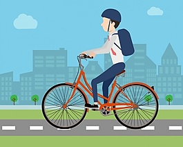 人骑自行车设计