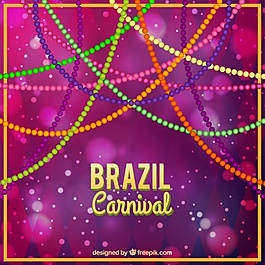 丰富多彩的巴西狂欢节的背景，背景虚化效果