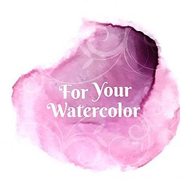 簡單粉紅色水彩顏料
