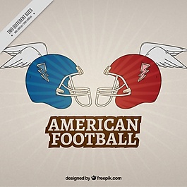 美式橄欖球頭盔背景