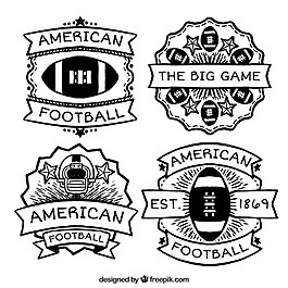 美国足球徽章与伟大的设计收藏