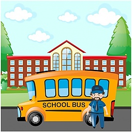 校車背景設計