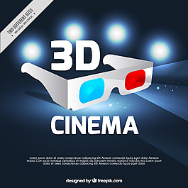 3D影院眼鏡背景
