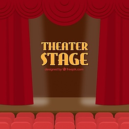 劇院的舞臺背景