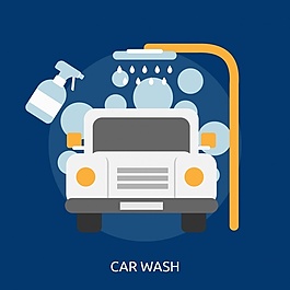 洗車背景設計