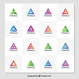 彩色三角形標志