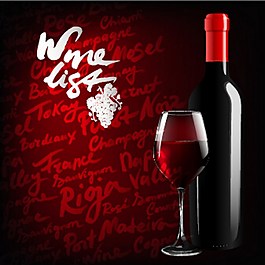 紅色葡萄酒背景圖