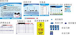 医院规章制度展板门牌合集