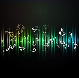 音乐符号背景图