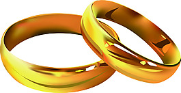 結婚精美戒指卡通矢量裝飾素材