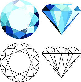 钻石设计矢量素材