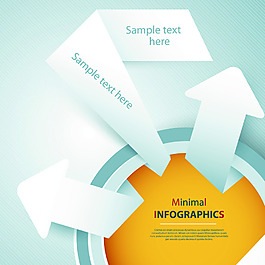 箭头商务内容展示矢量广告背景