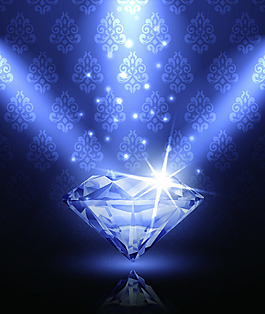 闪亮钻石光束海报背景素材